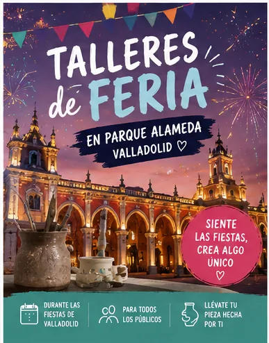 Taller especial de Feria del martes 08 de septiembre en Parque Alameda, Valladolid - CreArte Cerámica